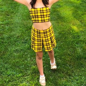 Yellow Plaid Set